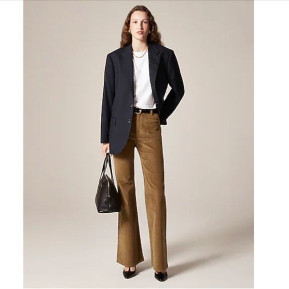 733. J. CREW Vintage flare pant in corduroy Sunlit Olive Green $158 EUC Sz 29 - Picture 7 of 7
